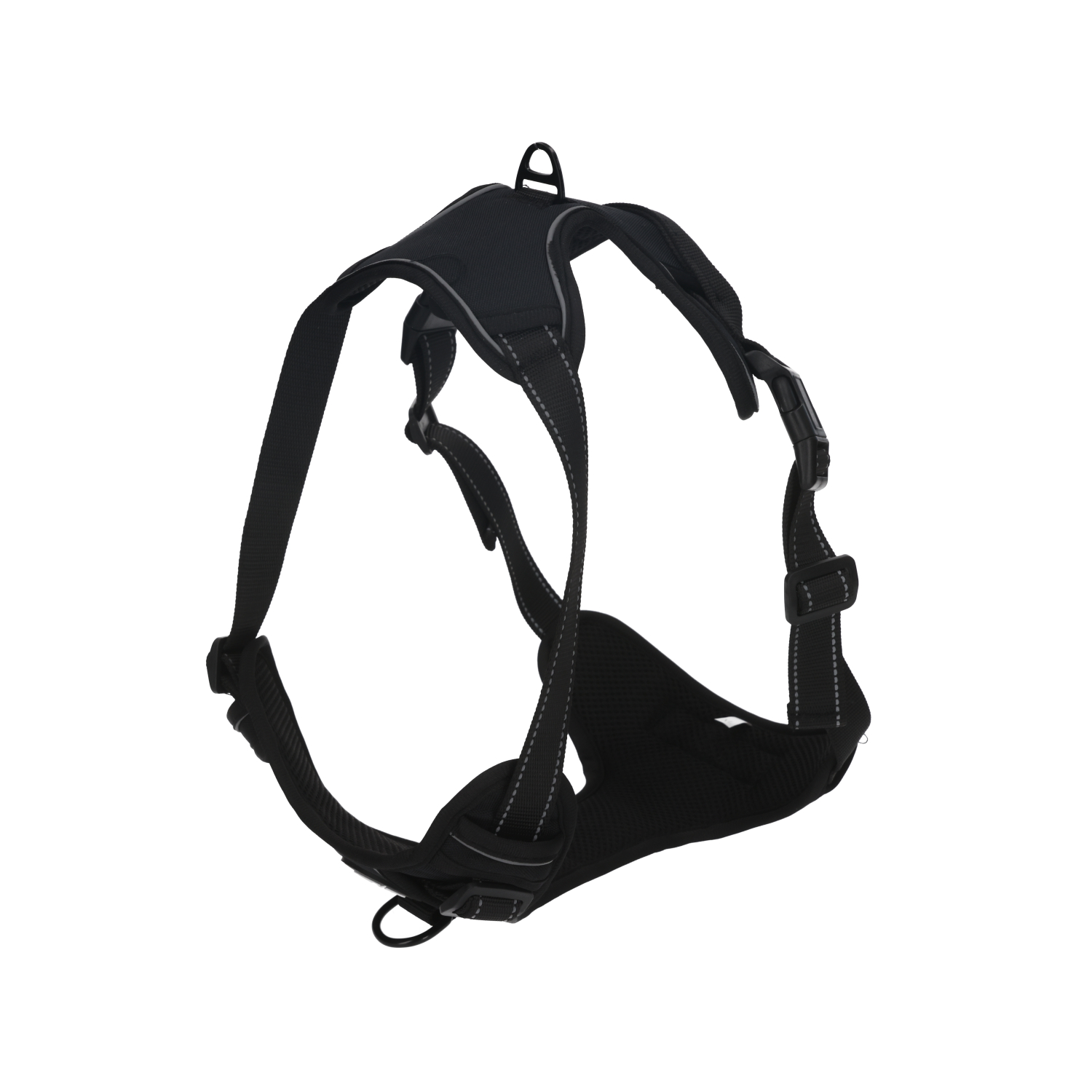 Rufus & Rosie Adjustable Black Sports Dog Harness, Large