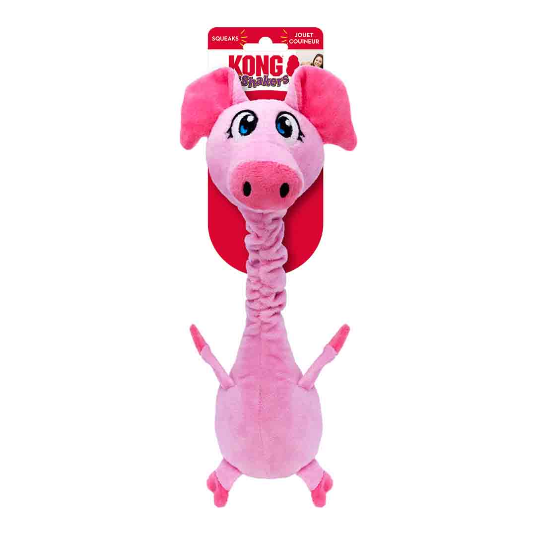 KONG Shakers Bobz Pig Dog Toy, Medium