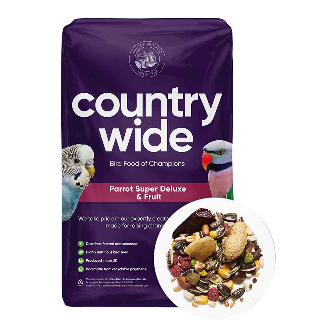 Country Wide Super Deluxe Parrot With Fruit Bird Food, 12.5kg