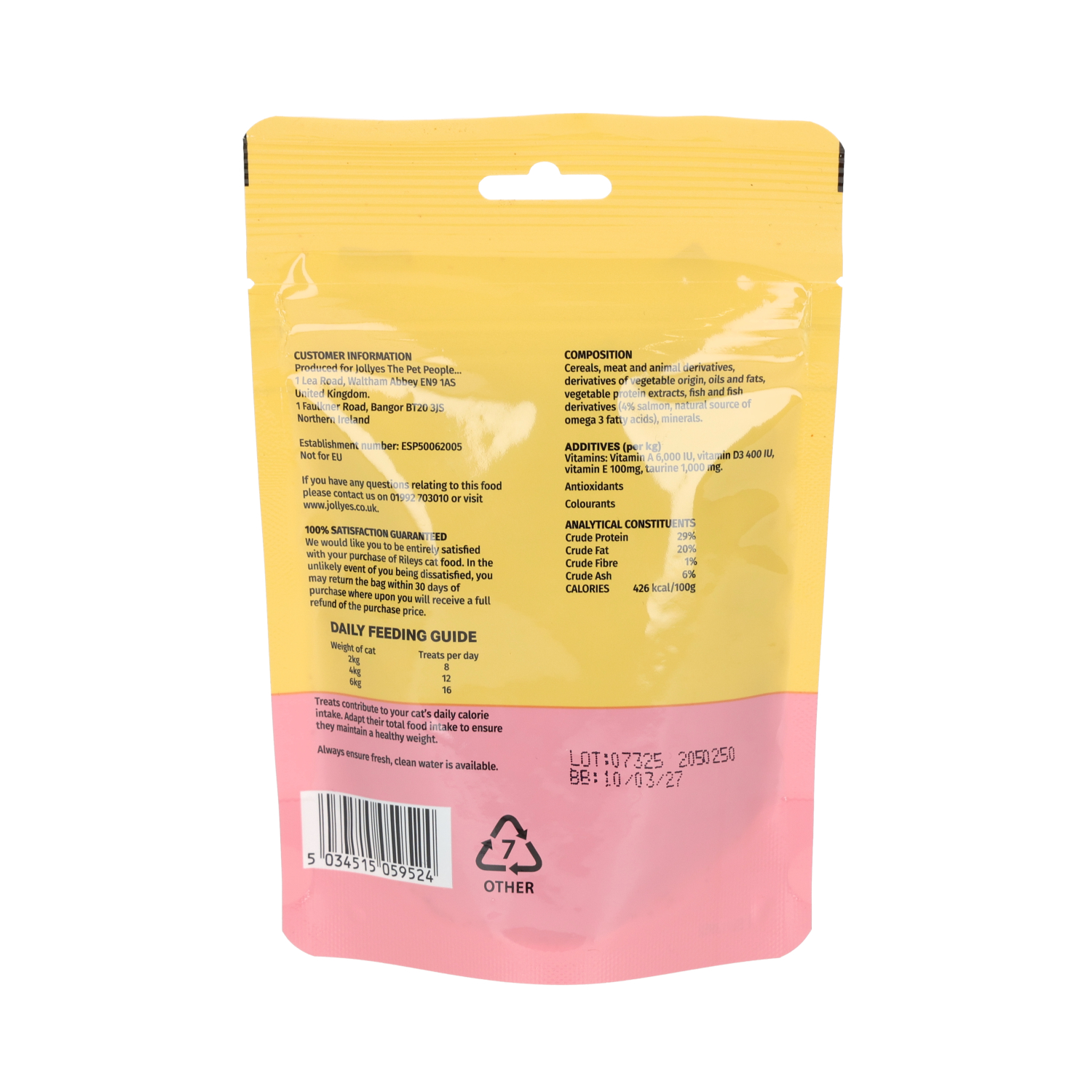 Riley's Salmon Cat Pillow Treat 85g
