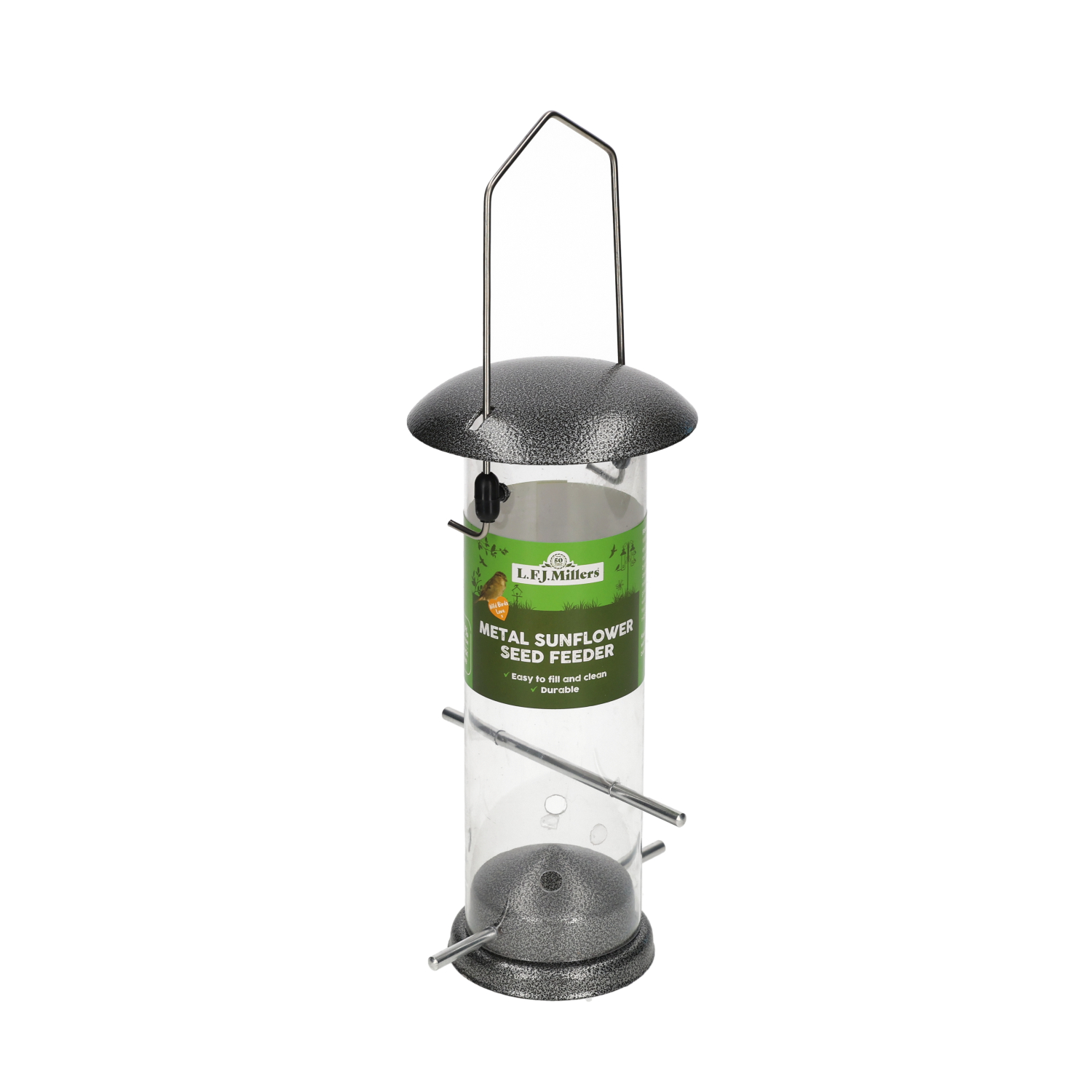 Metal Sunflower Bird Seed Feeder