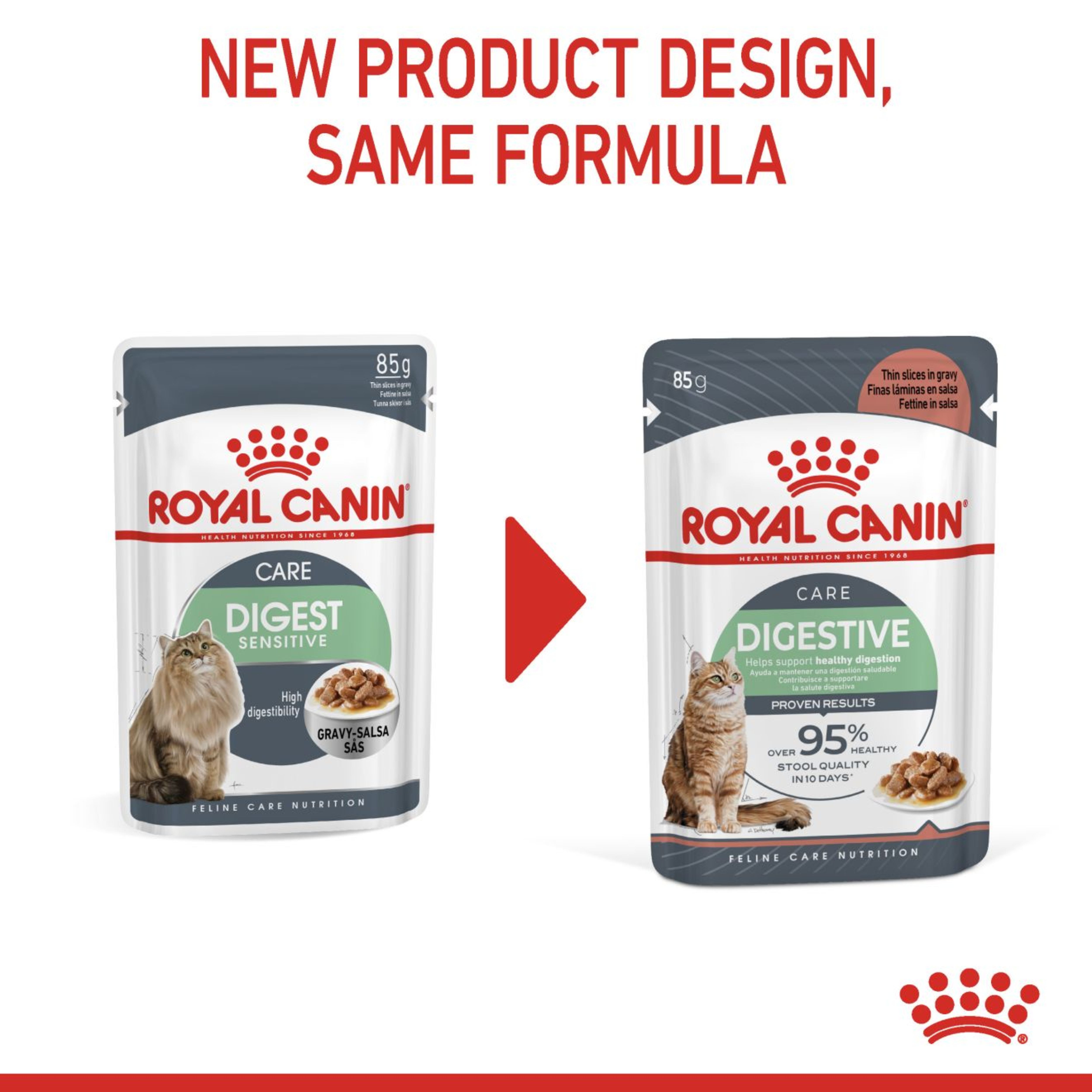 Royal Canin Digestive Care Wet Cat Food in Gravy 48x85g