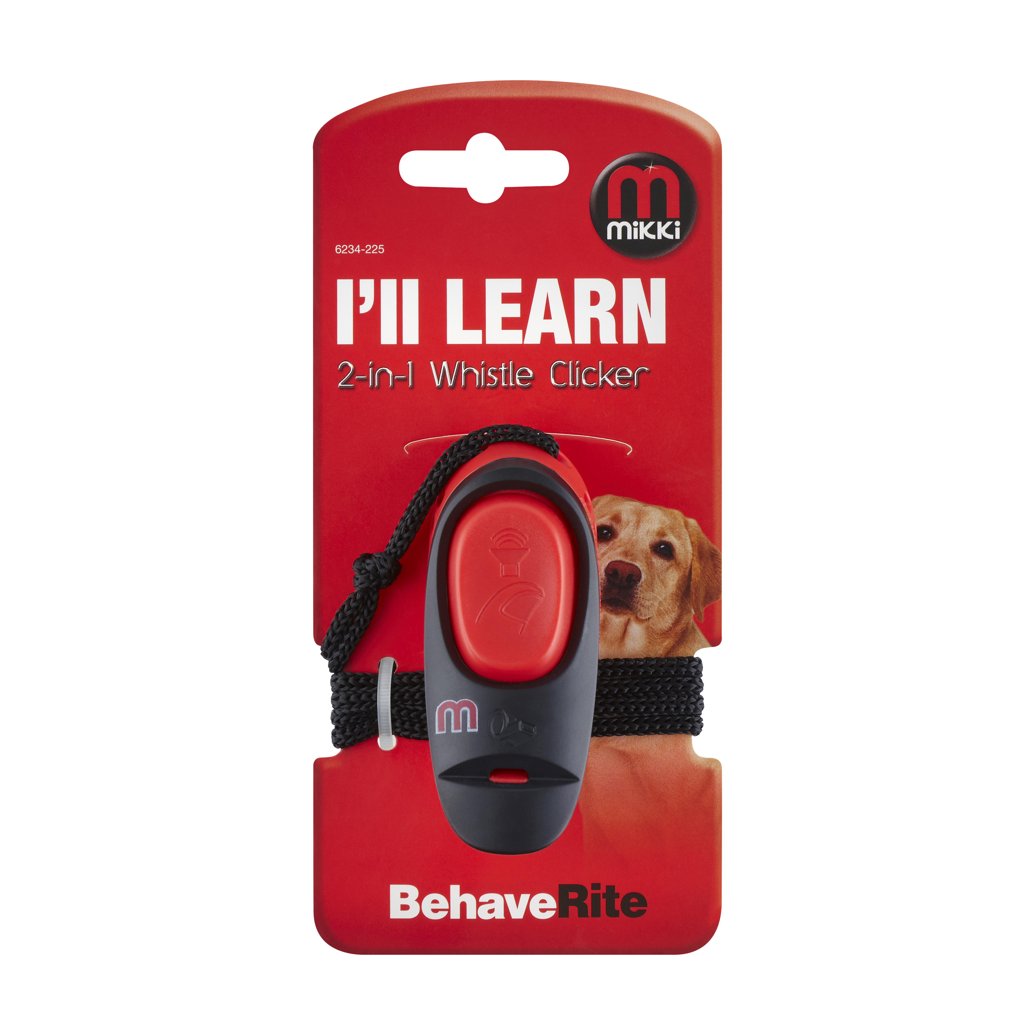 Mikki 2 in 1 Dog Training Whistle & Clicker