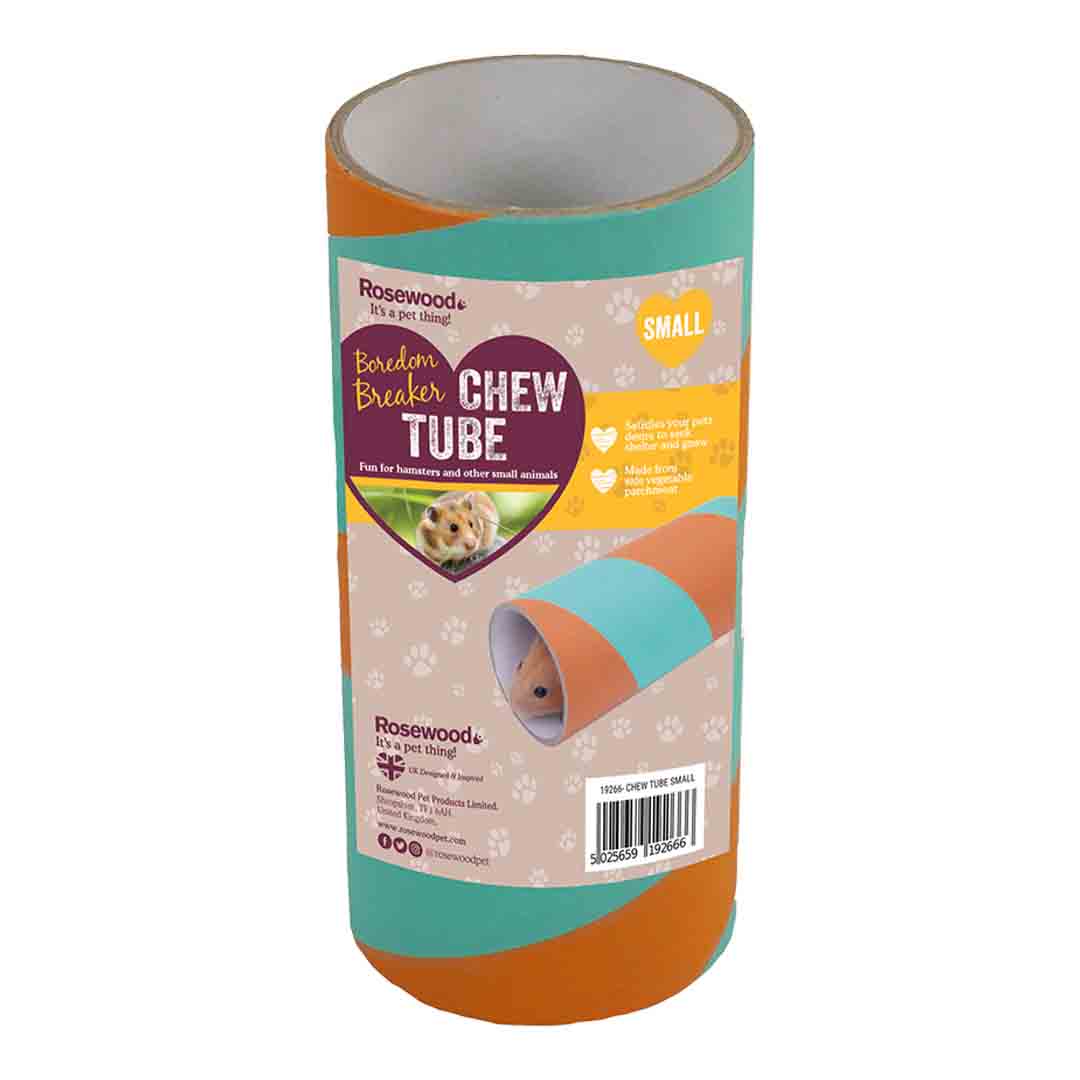 Rosewood Boredom Breaker Chew Tube Hamster Small