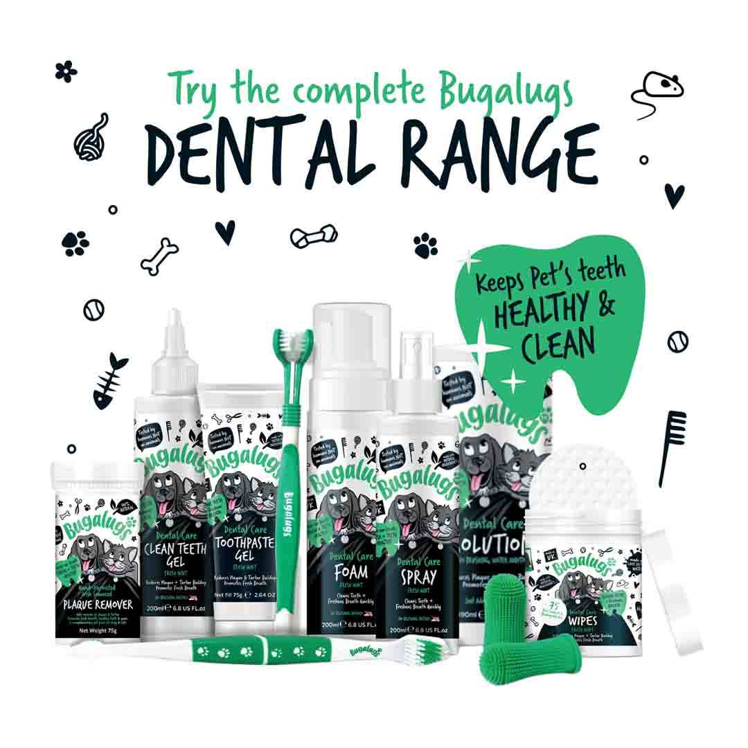 Bugalugs Triple Headed Toothbrush for Dogs