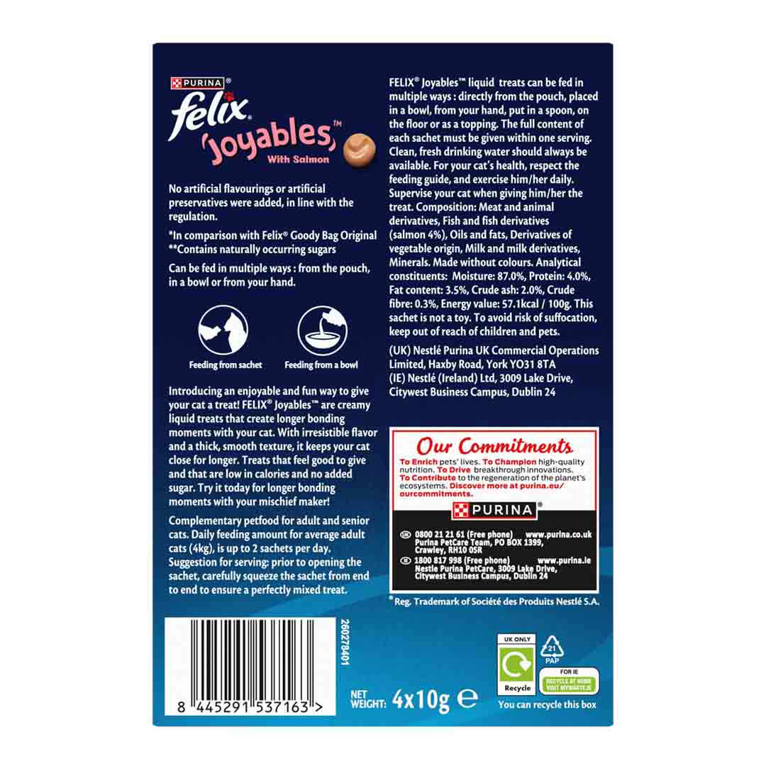 FELIX Joyables Salmon Cat Treats 4x10g