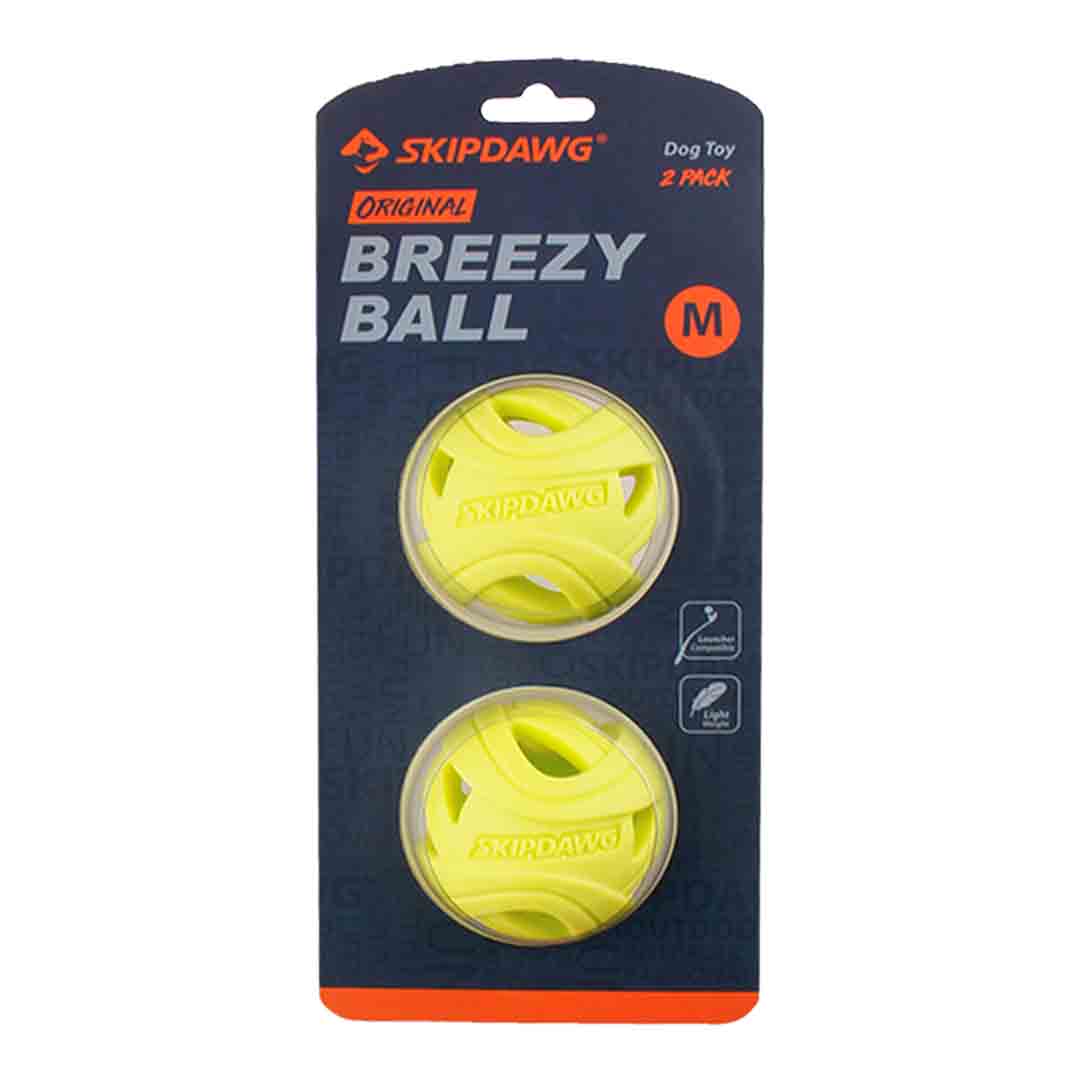 SKIPDAWG Breezy Ball Dog Toy, 2 Pack