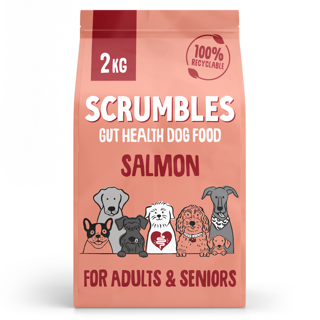 Scrumbles Dry Dog Food for Adult & Seniors Salmon 2kg