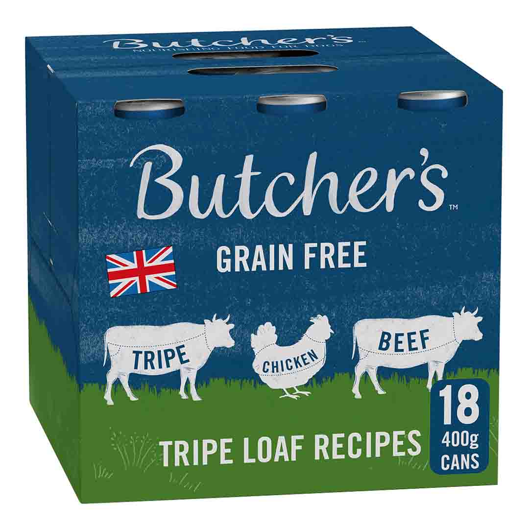 Butcher's Tripe Loaf Recipes Dog Food Tins 18 x 400g