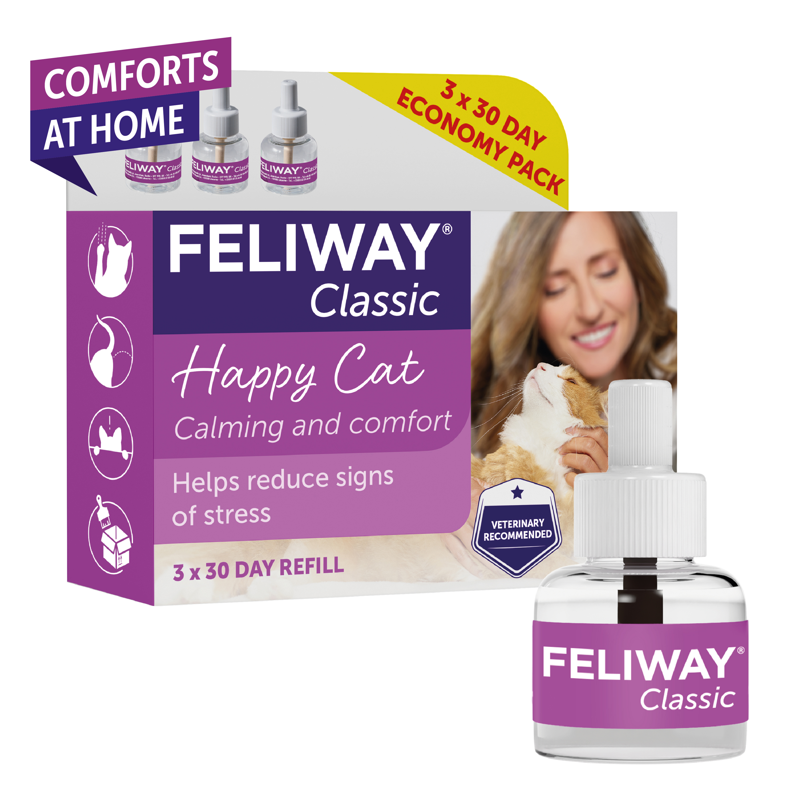 Feliway Classic Diffuser Refill 3 Pack