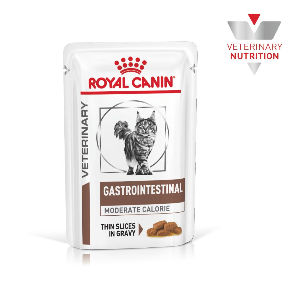 Royal Canin Gastrointestinal Moderate Calorie Adult Wet Cat Food 48x85g