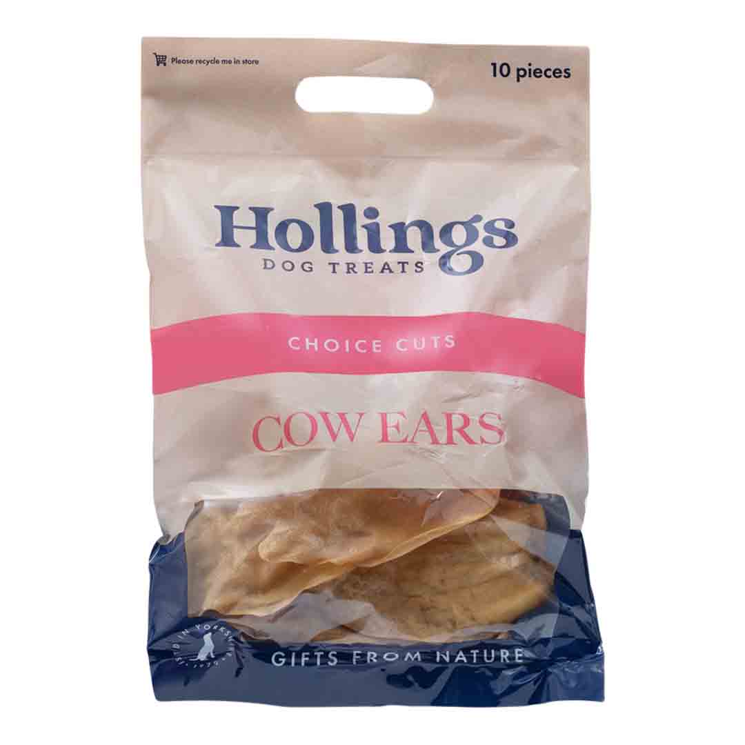 Hollings Dried Cow Ear Dog Treat, 1 Single Cow Ear