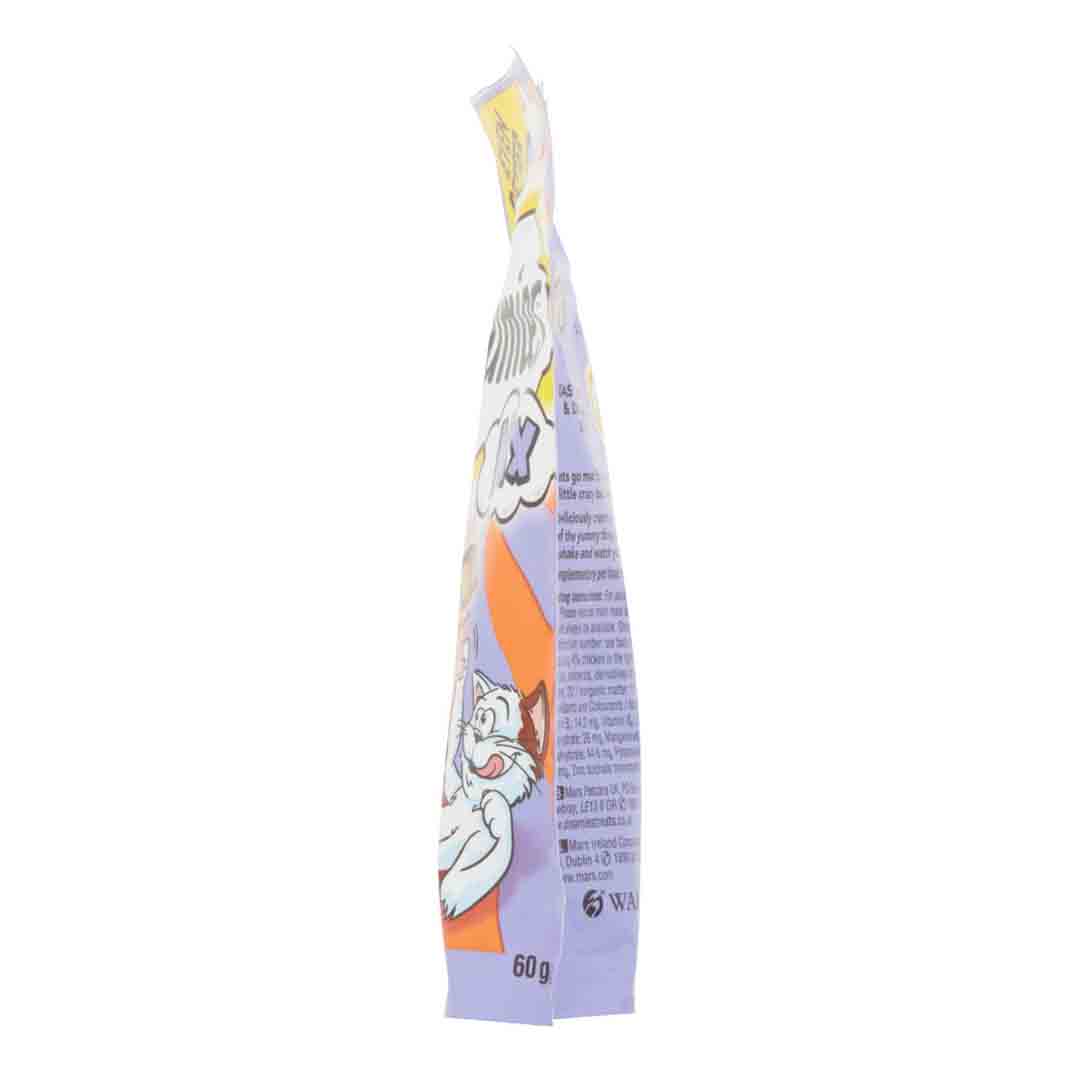 Dreamies Mix with Tasty Chicken and Delectable Duck, Cat Treats, 60g