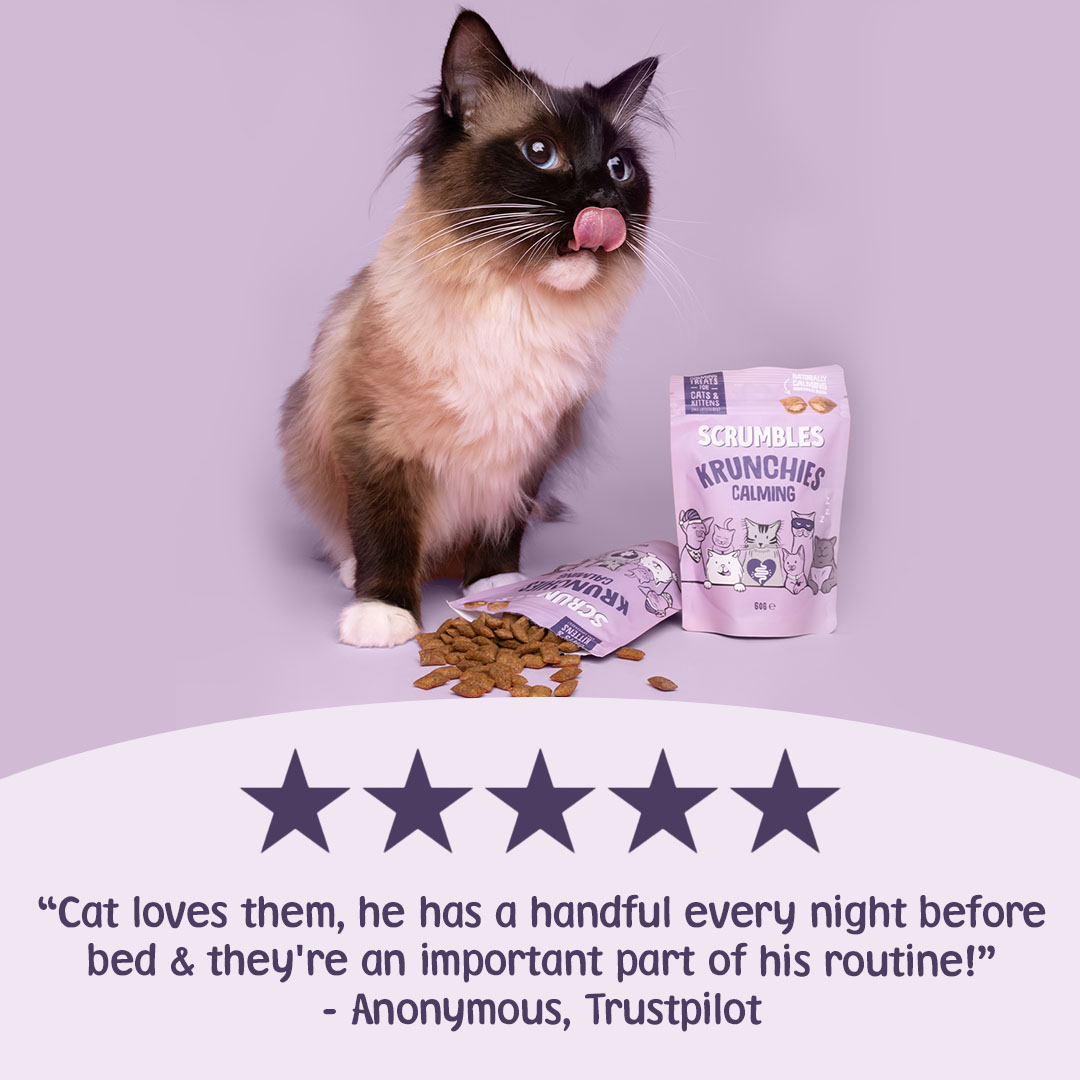 Scrumbles Krunchies Cat Calming Pillow Treats 60g