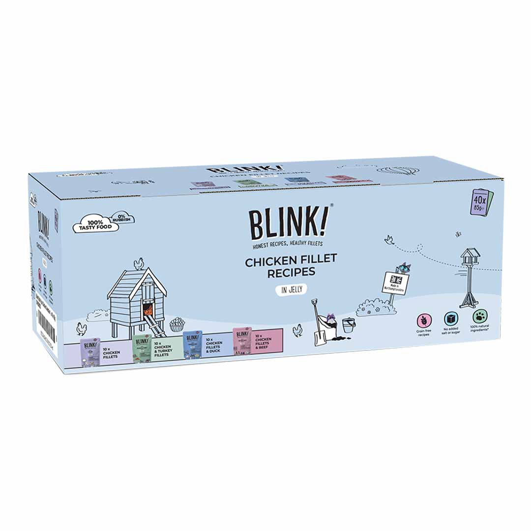 Blink! Chicken Selection in Jelly Wet Cat Food 40x85g