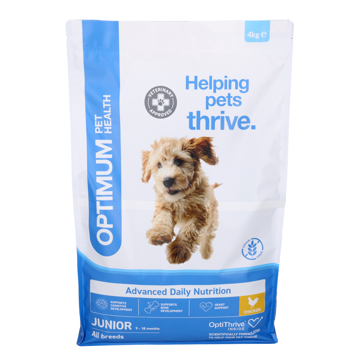 Optimum Pet Health Junior Dry Dog Food, 4kg