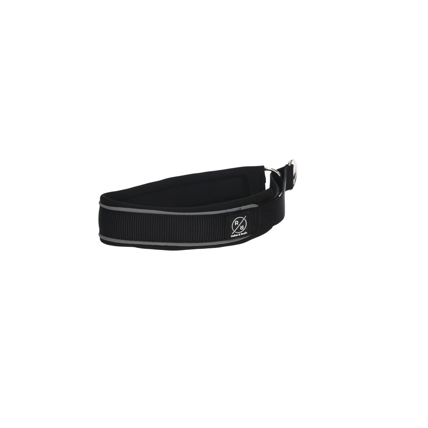 Rufus & Rosie Slip Dog Collar, Medium, Grey