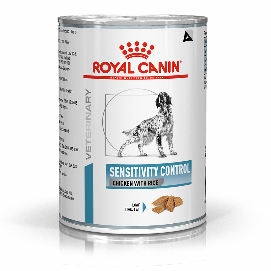 Royal Canin Sensitivity Control Chicken with Rice Loaf Adult Wet Dog Food 12x410g