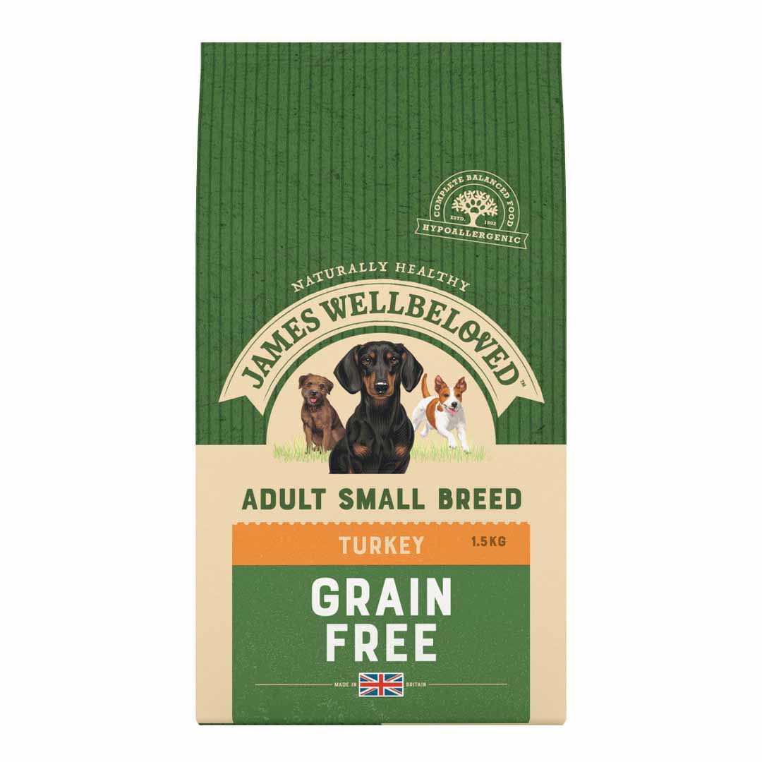 James Wellbeloved Adult Small Breed Turkey & Vegetable Grain Free 1.5kg