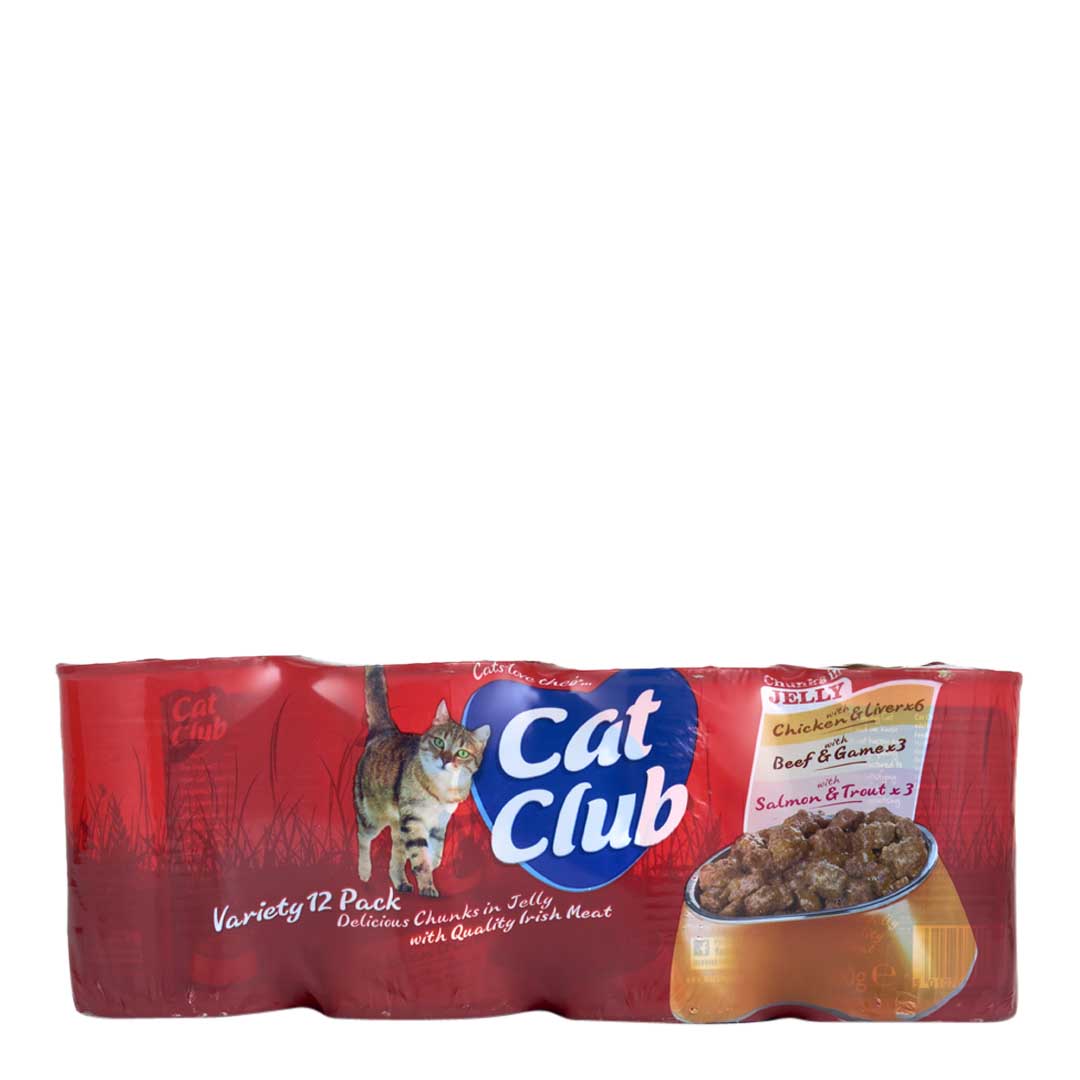 Cat Club Cat Food Variety Chunks in Jelly 12x400g