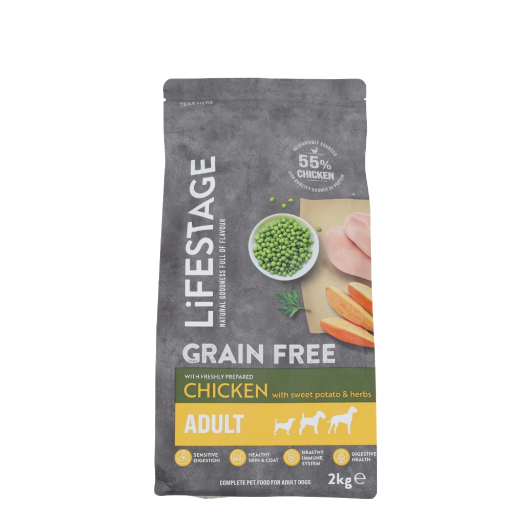Lifestage Grain Free Chicken with Sweet Potato and Herbs Dog Food 2kg