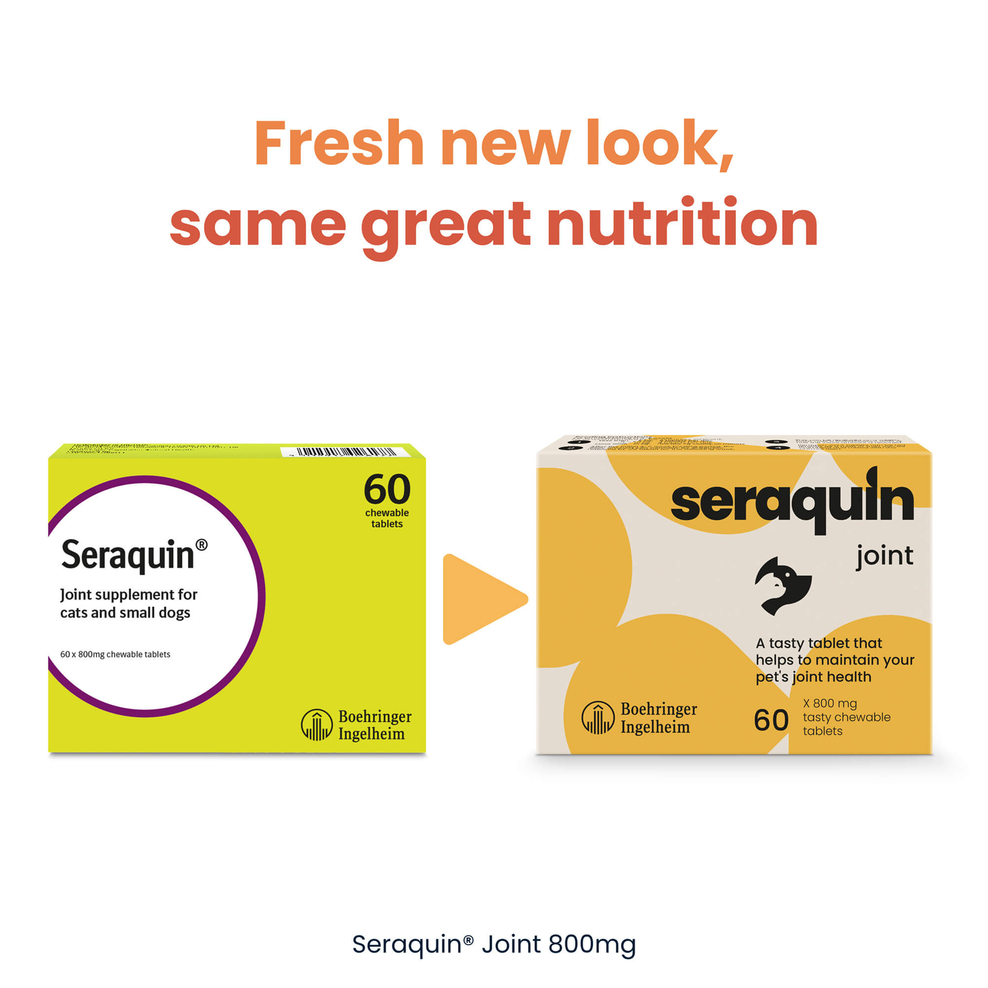 Seraquin 800mg Joint Tablets for Small Dogs & Cats 60 Tablets