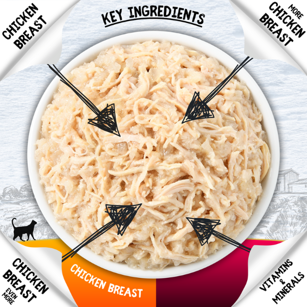 Cookhouse Luxury Complete Cat Food Chicken Breast Fillets in Jelly Multipack 6x70g