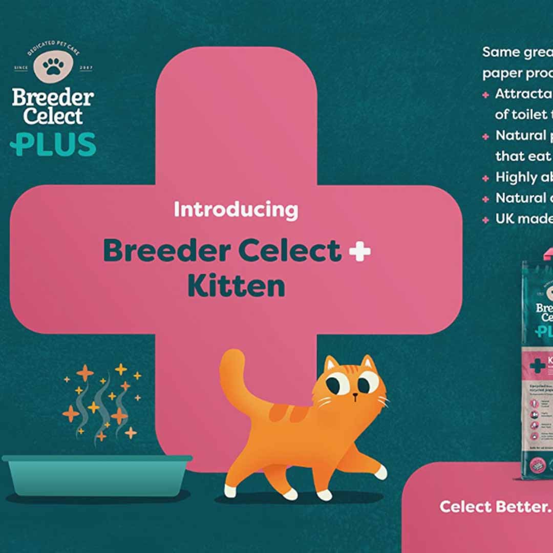 Breeder Celect Plus Kitten Cat Litter, 10 Litres