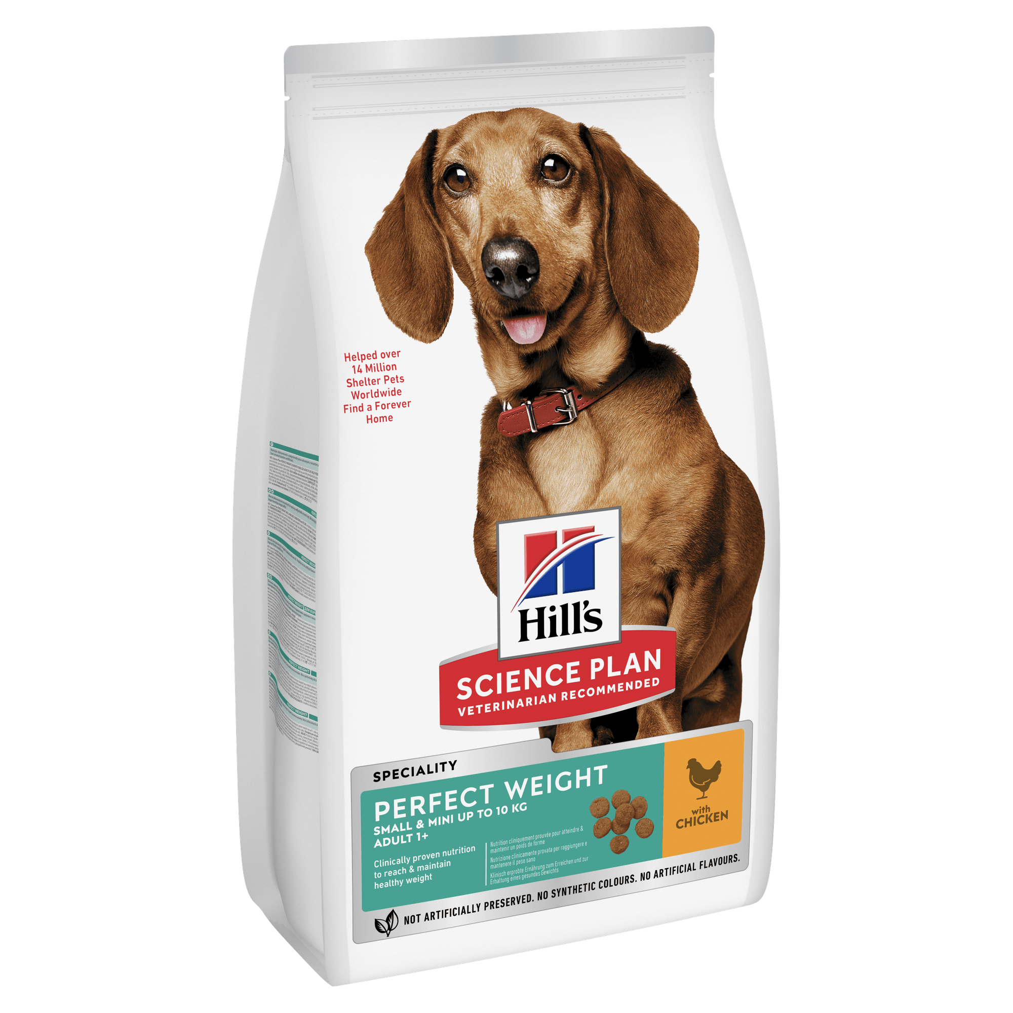 Hill'S Science Plan Adult Perfect Weight Small & Mini Dry Dog Food Chicken Flavour 1.5kg