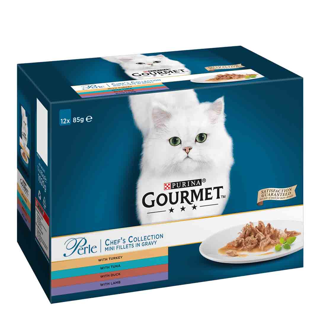 Gourmet Perle Chefs Selection Wet Cat Food 12x85g