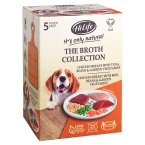 HiLife Dog Food: It's only natural The Broth Collection 5x100g