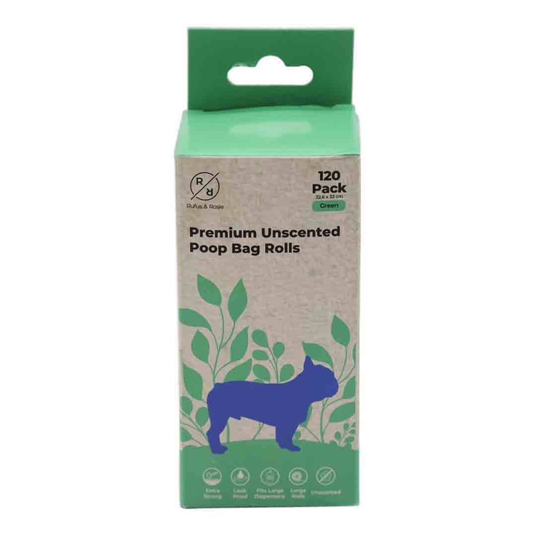 Rufus & Rosie Premium Dog Poop Bag Rolls