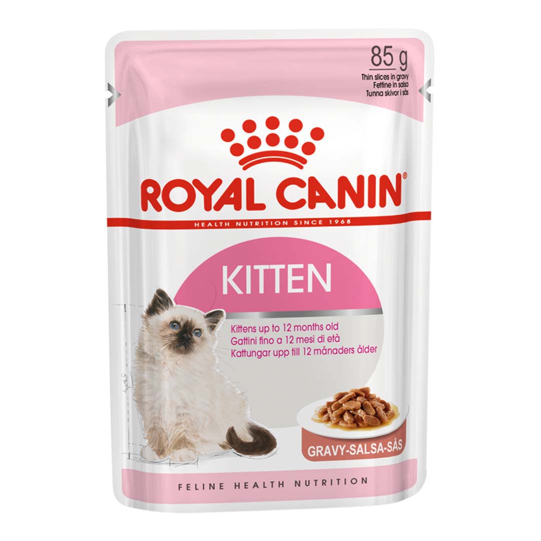 Royal Canin Kitten Instinctive in Gravy Wet Cat Food Pouch, 85g