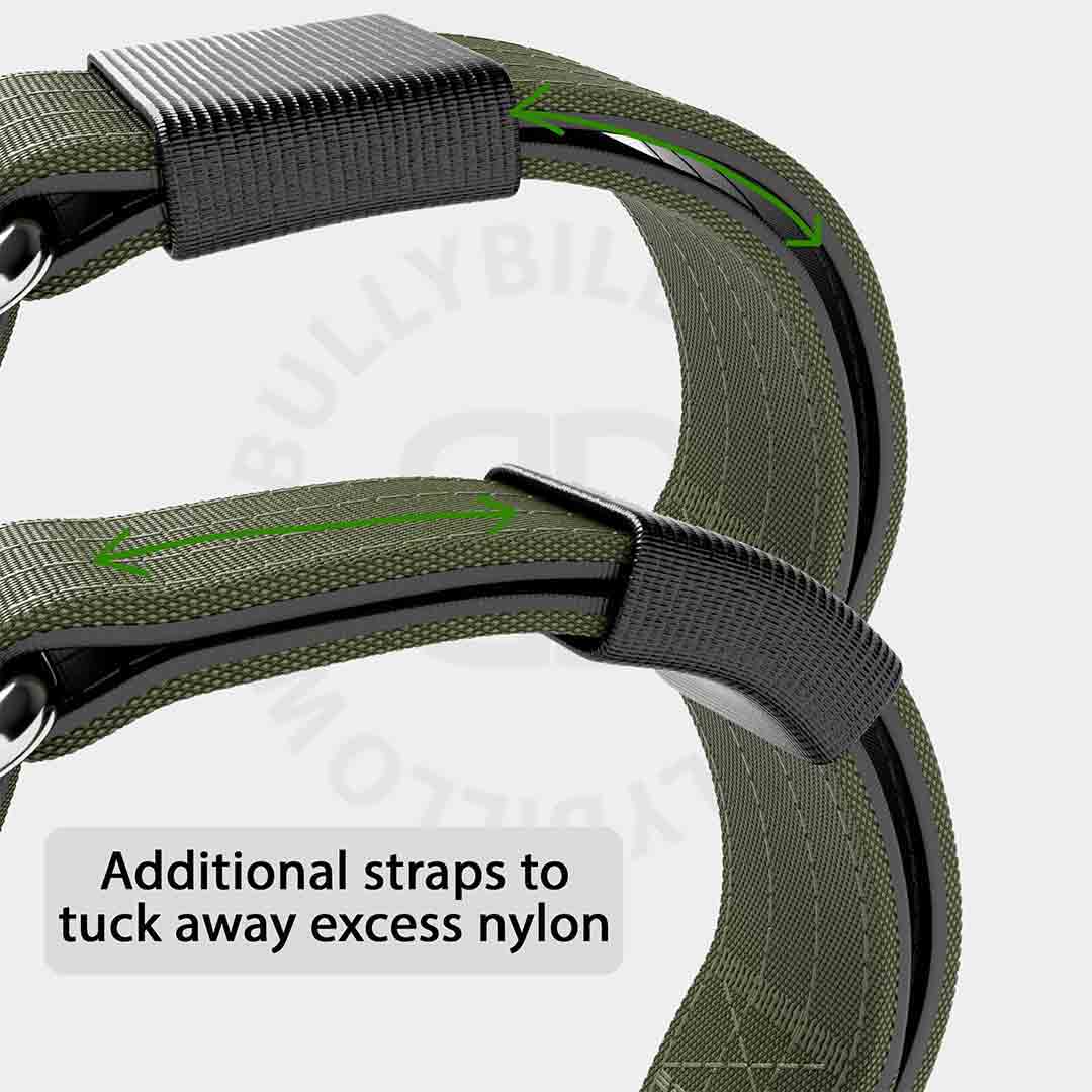 BullyBillows Khaki Dog TRI-Harness Small