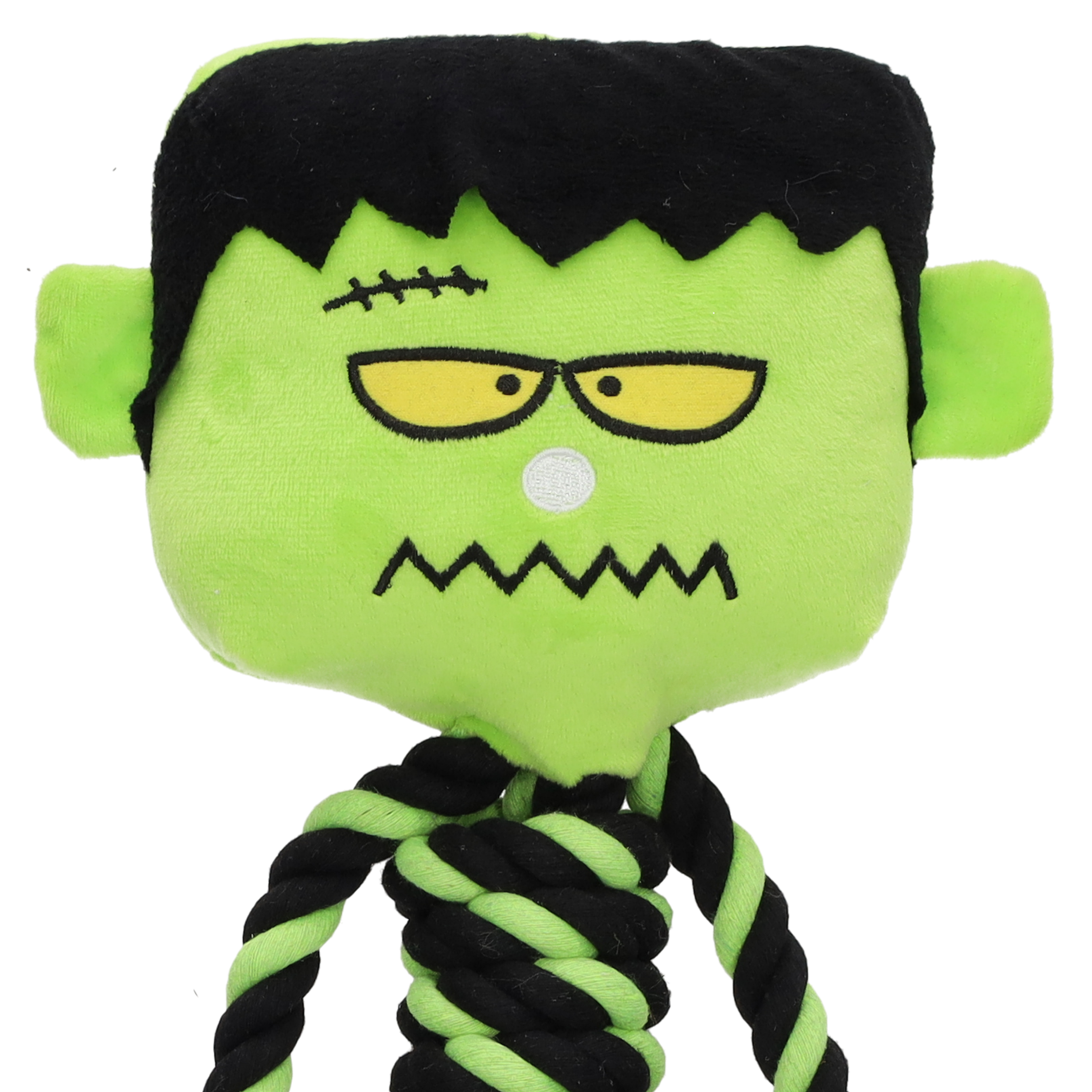 Pet Living Plush Monster Head Rope Body Dog Toy