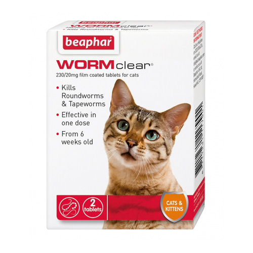 Beaphar WORMclear for Cats 2 Tablets