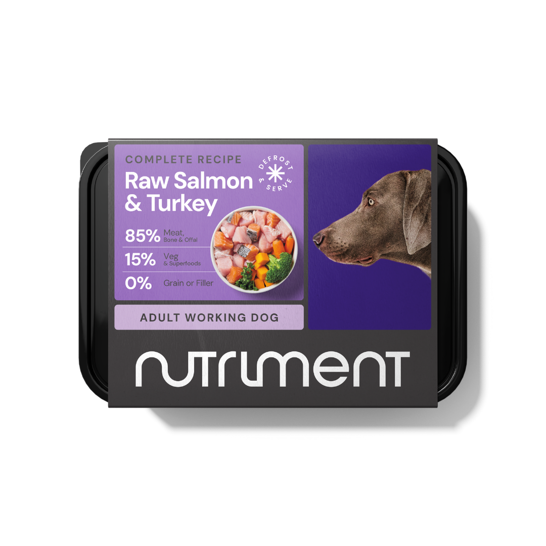 Nutriment Raw Dog Food Salmon & Turkey Formula, 500g