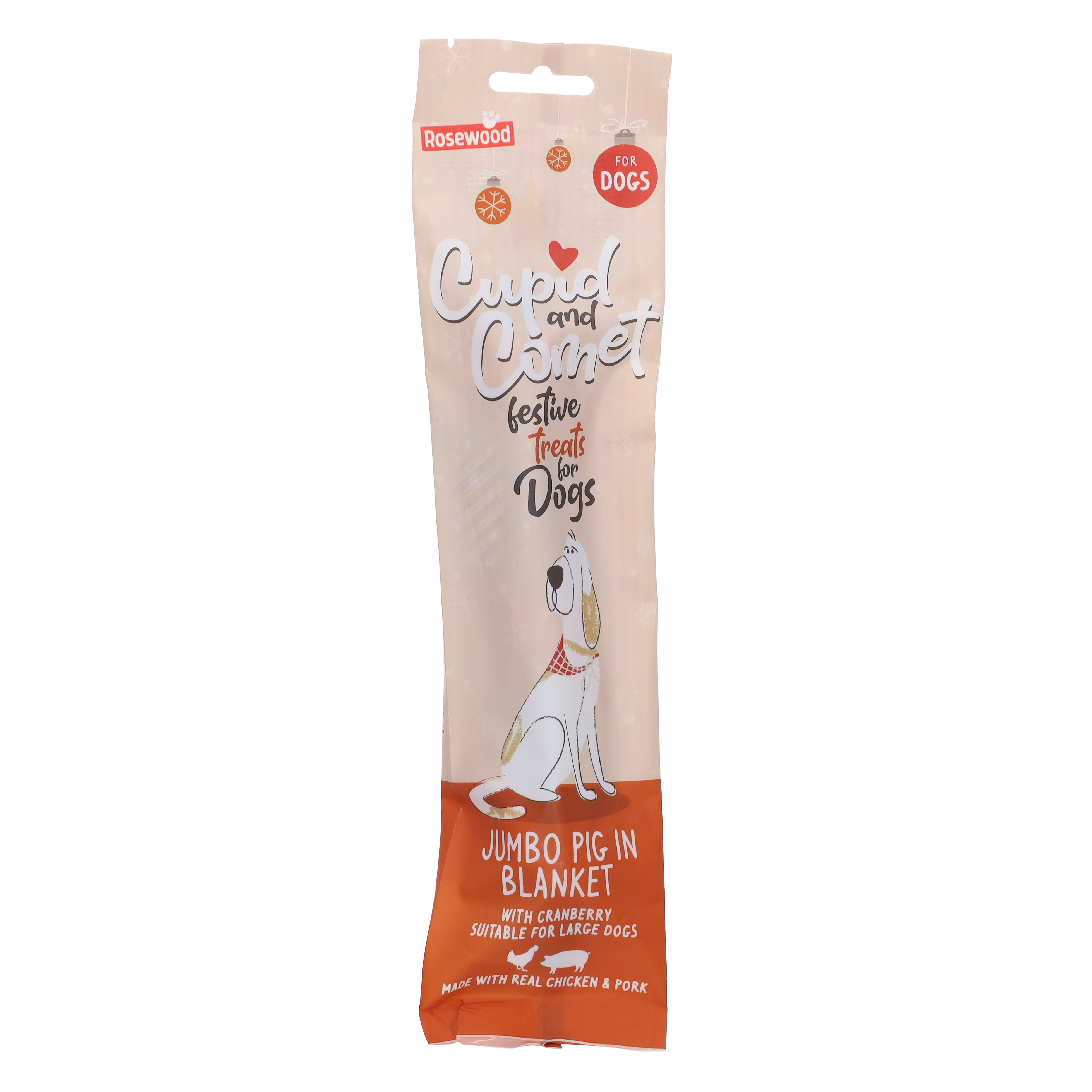 Rosewood Jumbo Pig in Blanket Christmas Dog Treat