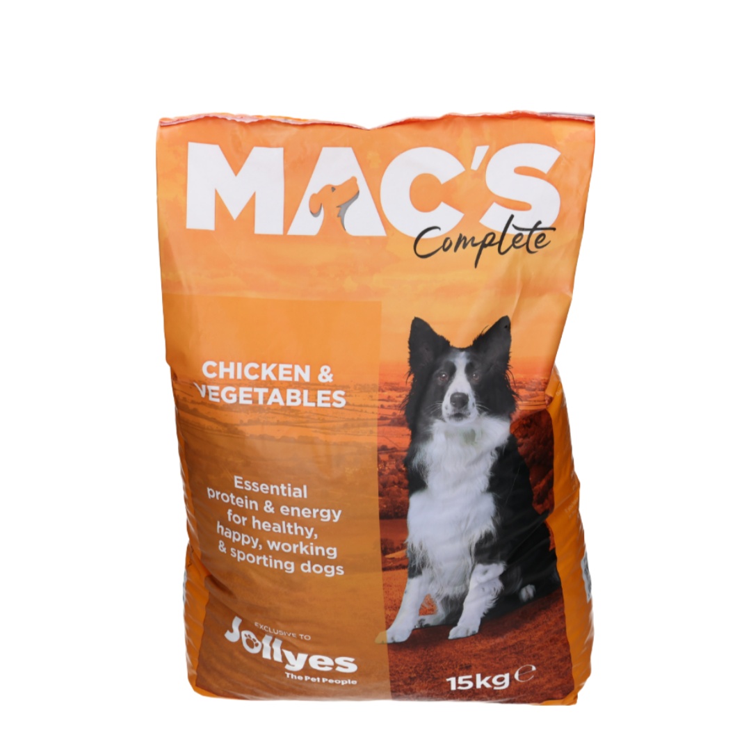 Jollyes Macs Complete Dog Food with Chicken & Veg 15kg