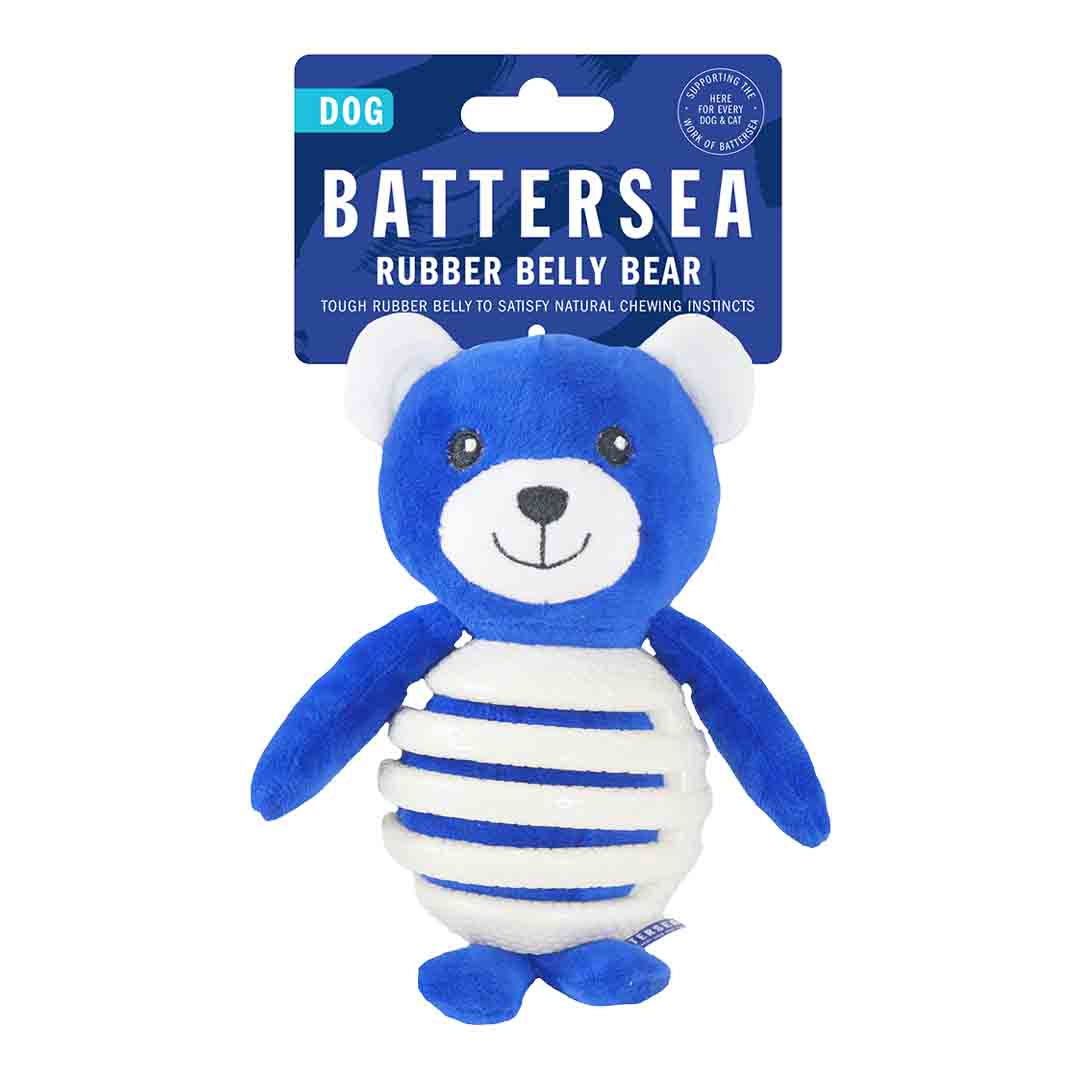 Battersea Rubber Belly Bear Dog Toy