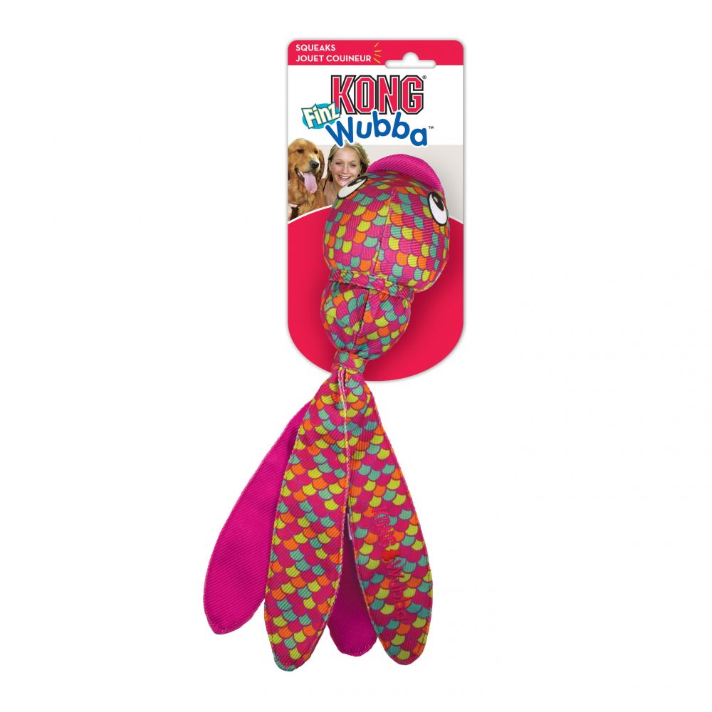 Kong Wubba Finz Pink Small
