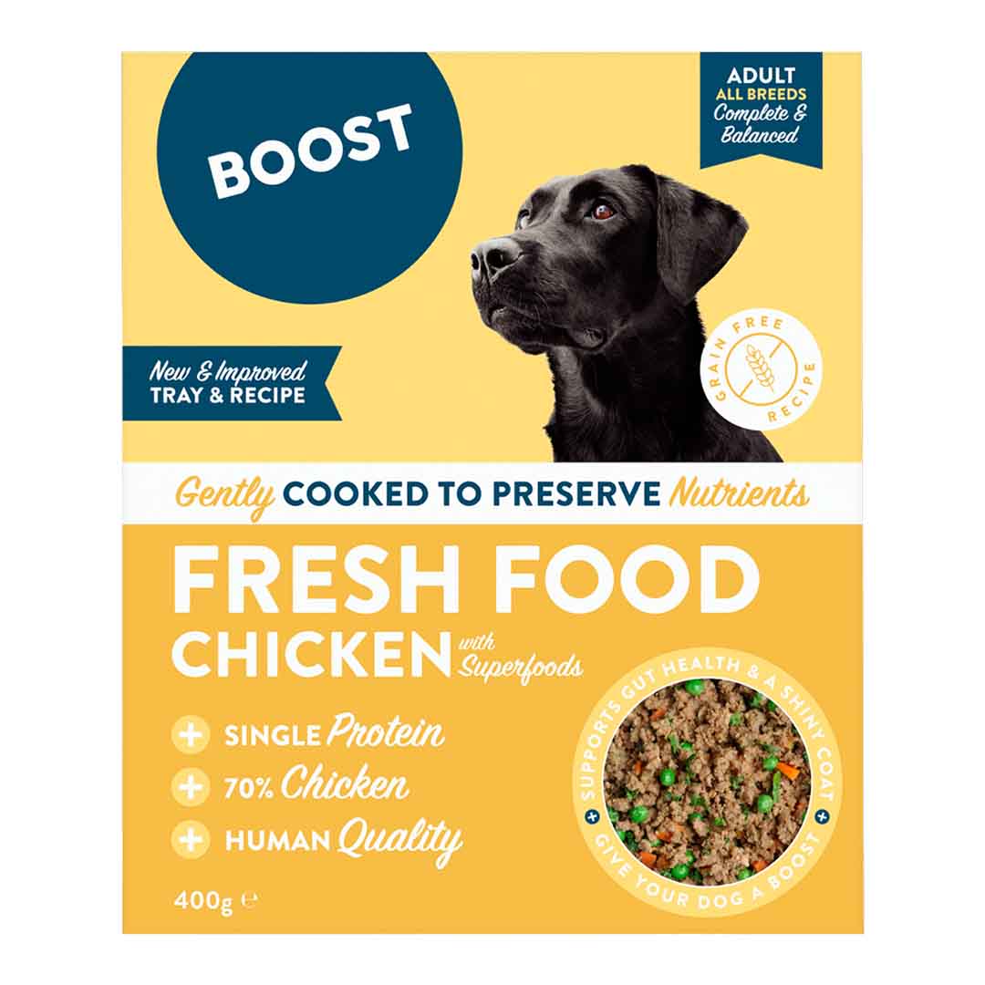 Boost Chicken Veg & Superfood Fresh Dog Food Meal 400g