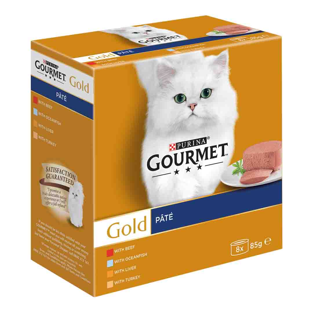 Gourmet Gold Pate Fish Wet Cat Food 8x85g