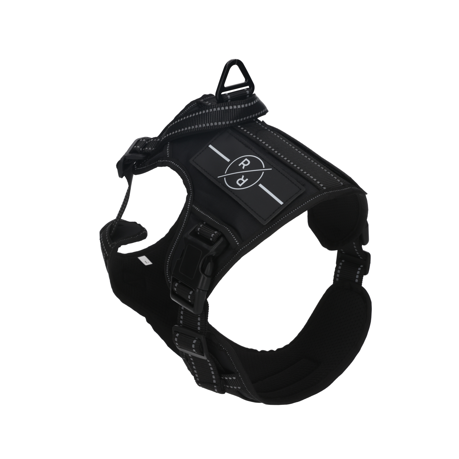 Rufus & Rosie Black Tactical Dog Vest Harness, XXL