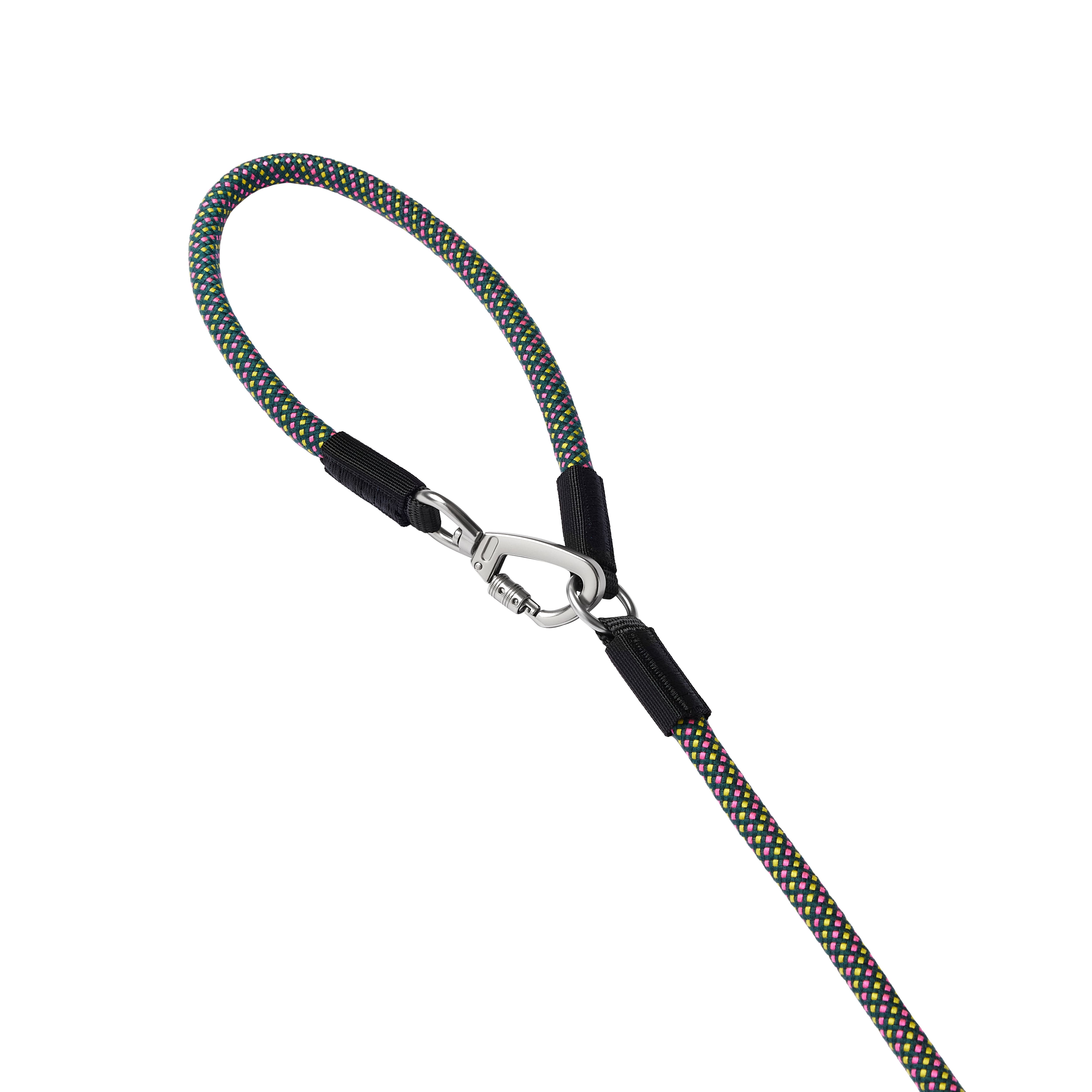 Neerdog Go-B-Flextra Multi Functional Rope Dog Lead Green/Pink/Yellow