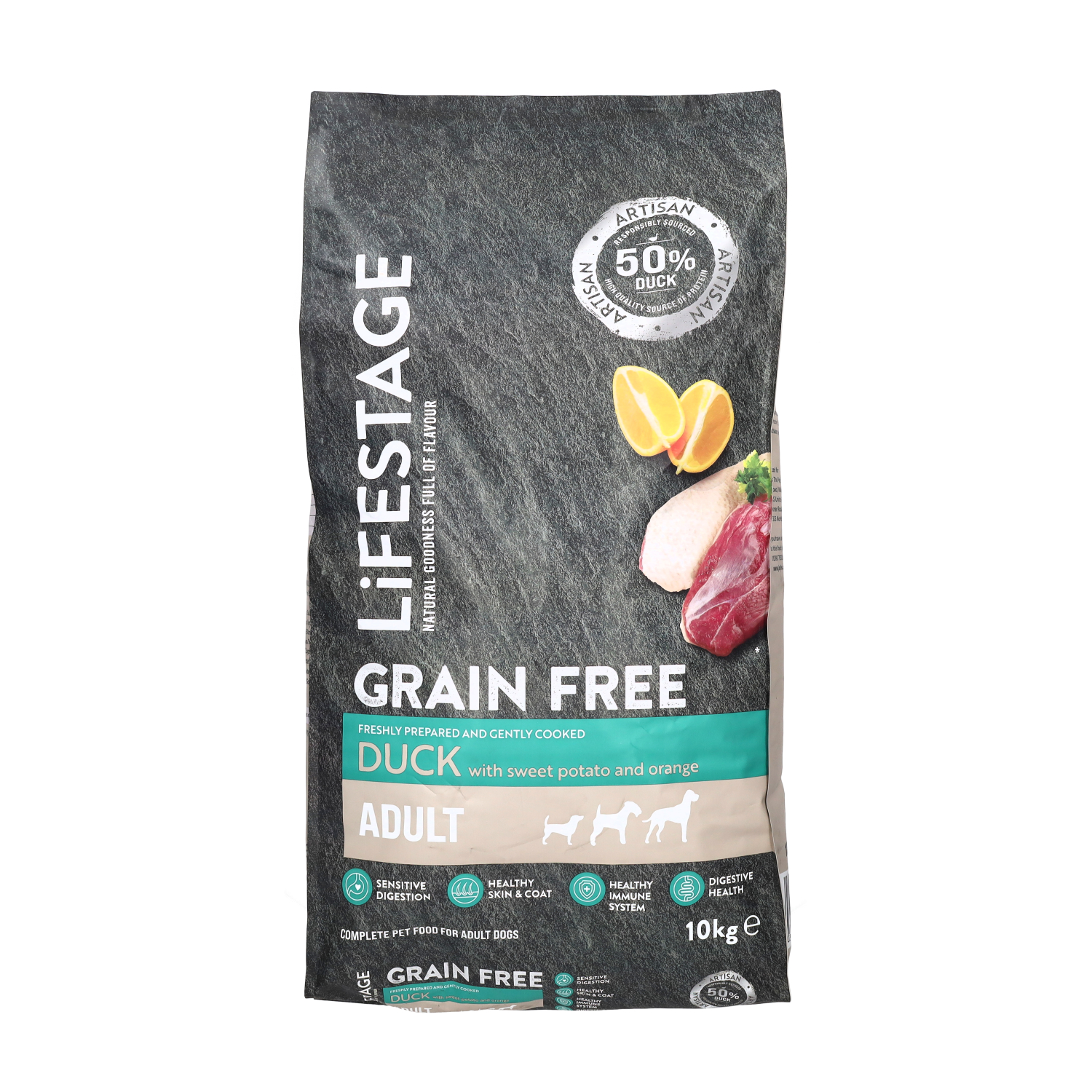 Lifestage Grain Free Duck with Sweet Potato and Orange Dog Food 10Kg