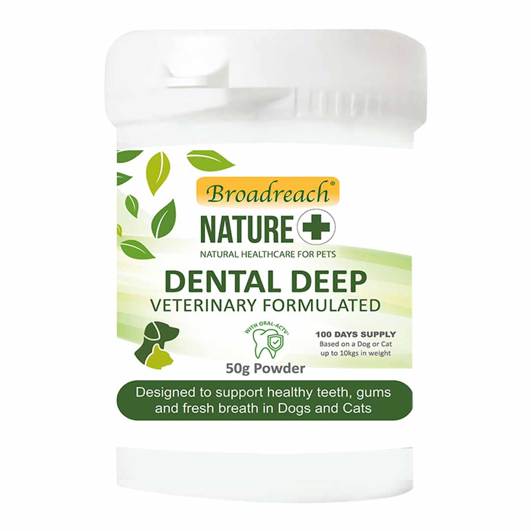 Broadreach Nature Dental Deep Supplement Powder for Dogs & Cats, 50g