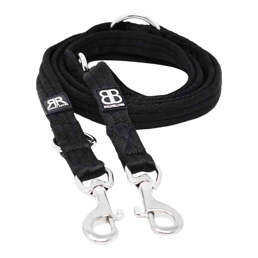 Bully Billows Double Ended Training Lead, Black