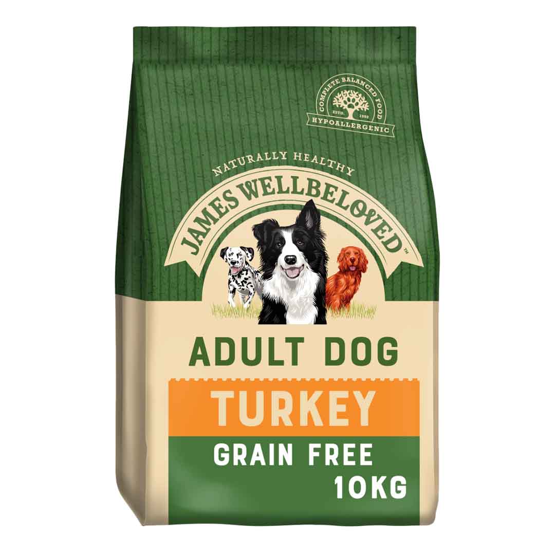 James Wellbeloved Dog Adult Cereal Free Turkey & Vegetables Dry Dog Food, 10kg