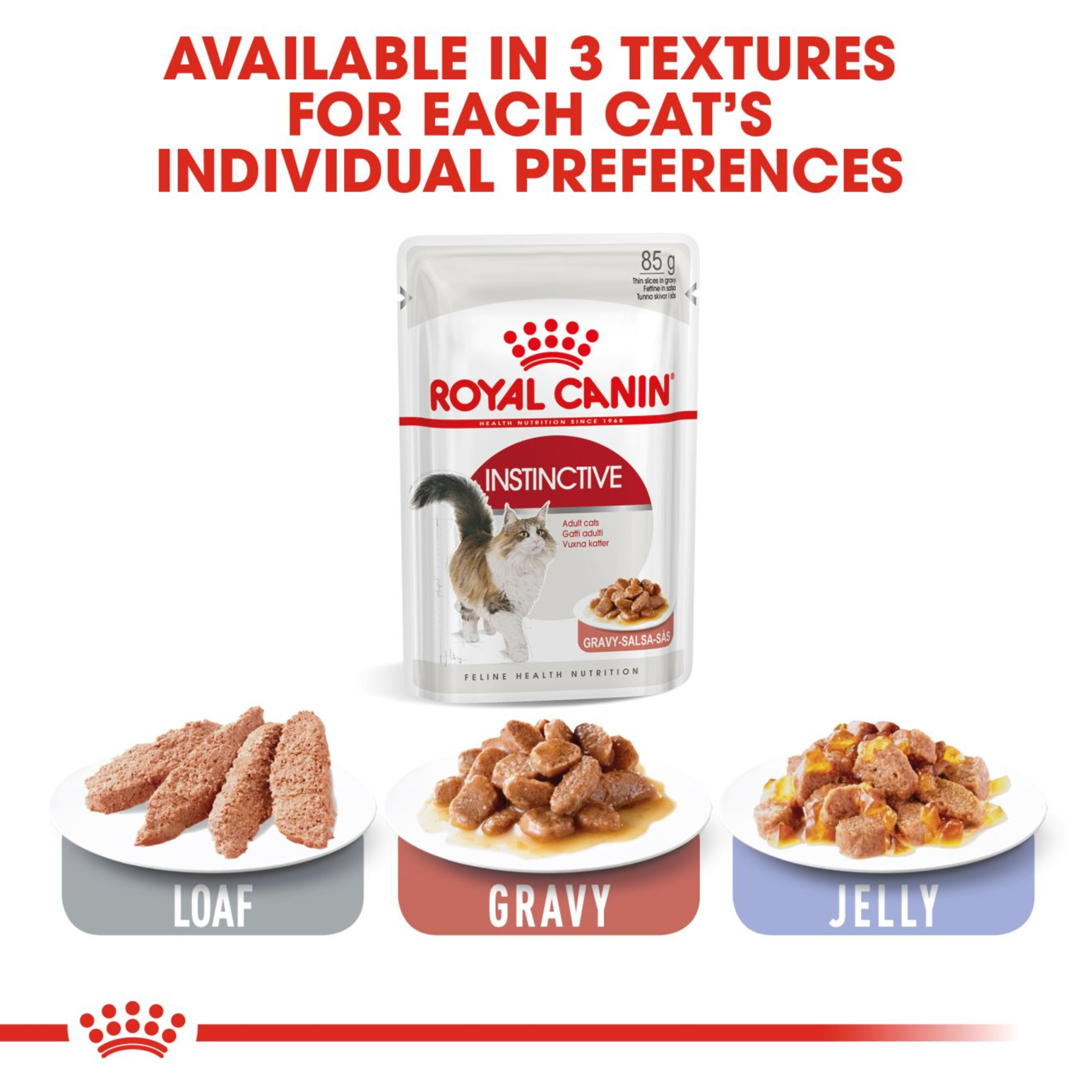 Royal Canin Instinctive Wet Cat Food in Gravy 48x85g